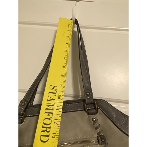 B.O.C. Born Concepts Womens Gray Buckle Shoulder Handbag Purse Medium 100622 - Picture 10 of 10